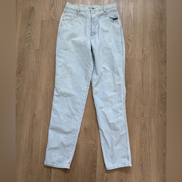 Rockies Denim - Vintage Rockies Rocky Mountain Clothing Co Light Wash Textured Jeans 32/13 36